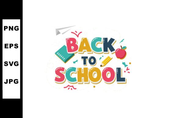 Back to School Colorful Education Design Graphics