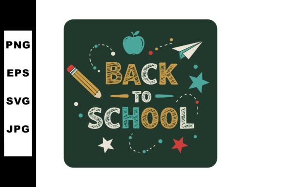 Back to School Concept with Pencil Apple