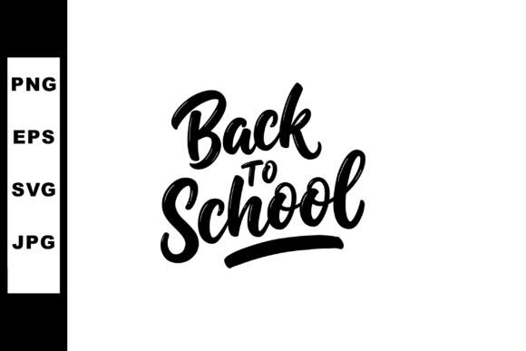 Back to School Typography Design Graphics