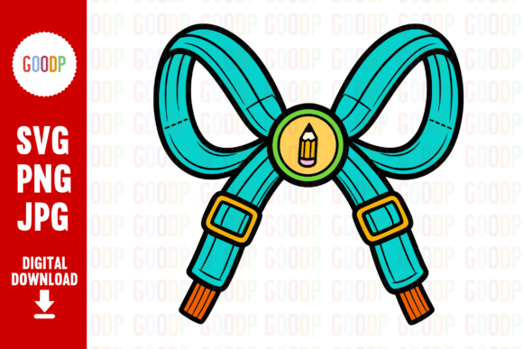 Backpack Strap Bow PNG for Graphics and Illustrations