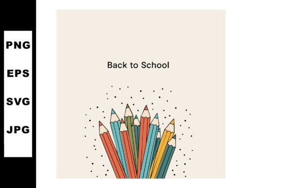 Colored Pencils School Supplies Vector I