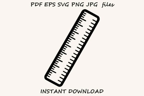 Ruler Outline – Classroom Measuring Tool