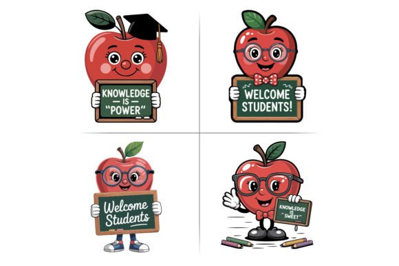 Teacher Apple Chalkboards School Clipart Graphics