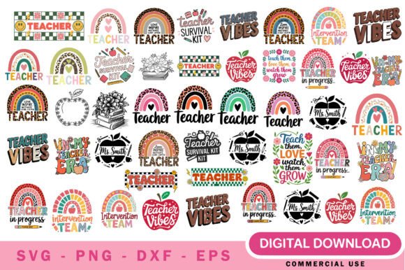 Teacher Quotes Svg Bundle: Graphics and Illustrations for Creative Design