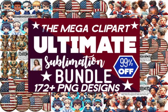 The Mega Sublimation Clipart Bundle